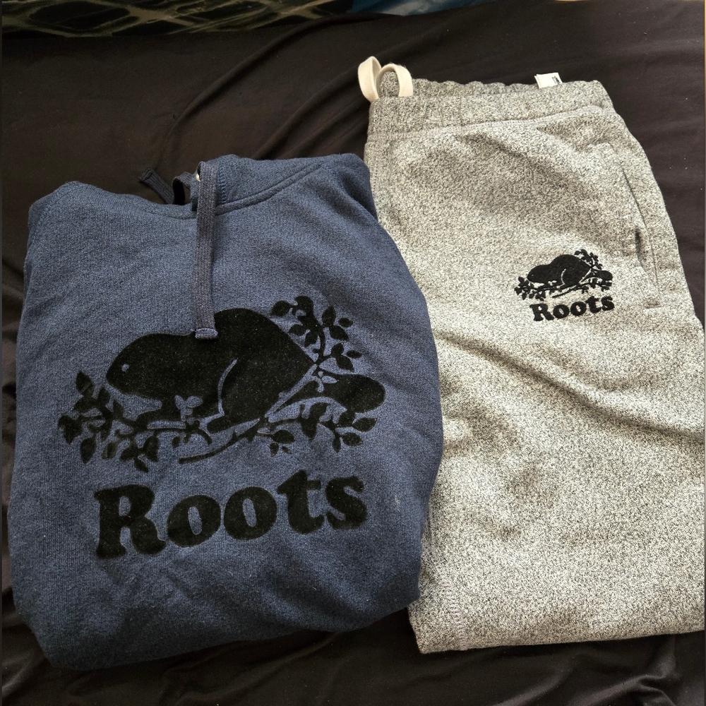 Roots Hoodie and Sweat pants